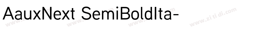 AauxNext SemiBoldIta字体转换